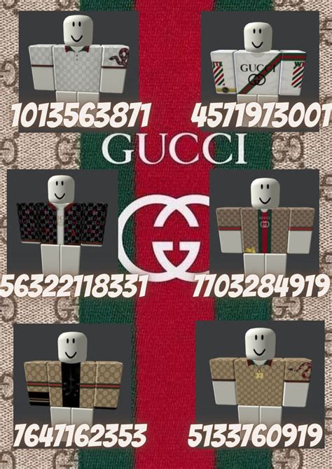 roblox gucci clothing codes|Gucci shirt Roblox code.